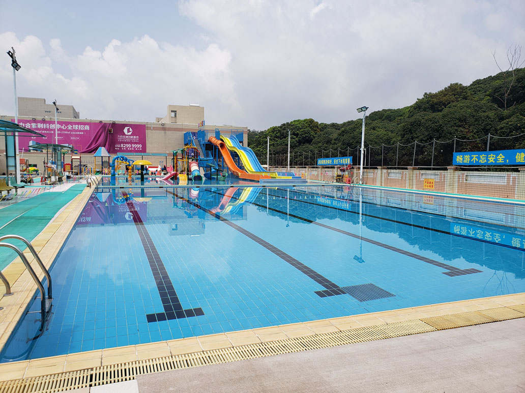 新健力清溪分館體育中心2020年水上樂(lè)園園區(qū)升級(jí)改造工程由廣州昊至泉集團(tuán)承接,目前正加大施工力度！